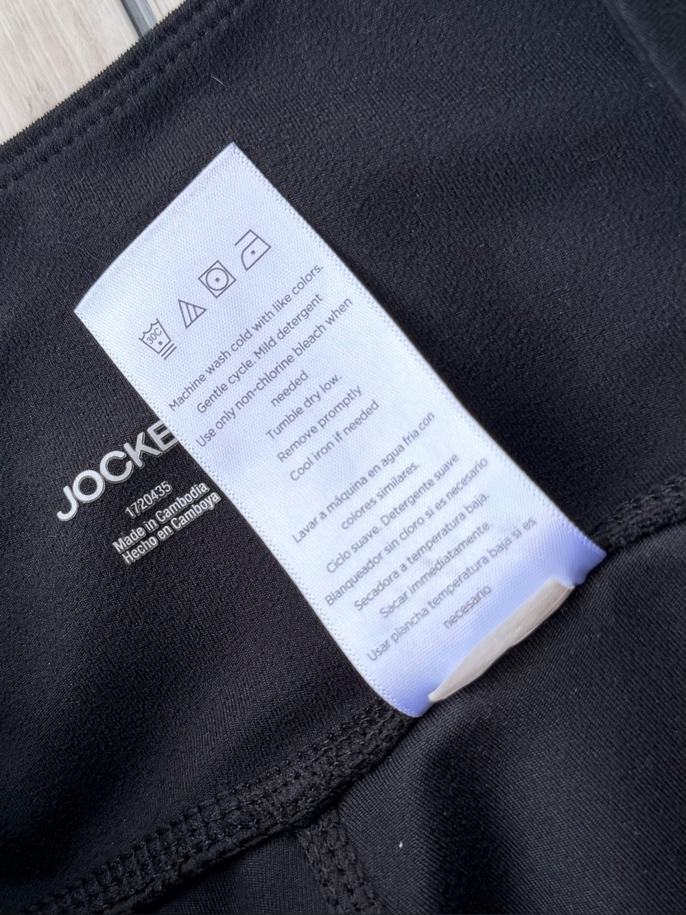 Jockey Black Wide Leg Crossover Yoga Pant Pockets Breathable Stretch Small Reg - Picture 5 of 10